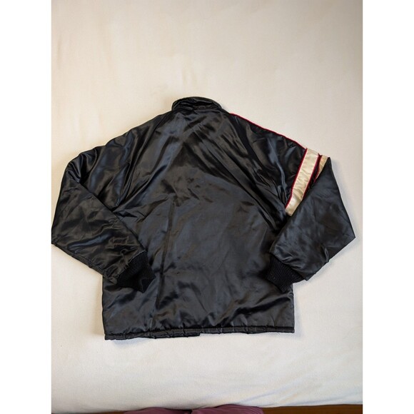 Vtg 90s Mens Medium Snap On Racing Quilt Lined Satin Bomber Jacket USA Snapon - Picture 6 of 16